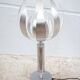 Vintage lamp, table lamp, chrome lamp with brushed steel blades, flower lamp, design lamp