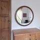 Miroir scandinave XL, 94 cm, années 1960