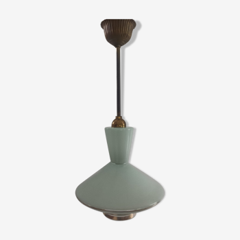 Luminaire vintage vert d'eau