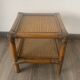 Rattan cabin end bedside table