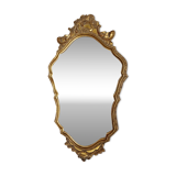 Golden wall mirror with gold leaf Deknudt - beveled ice - Louis XV style