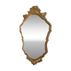 Golden wall mirror with gold leaf Deknudt - beveled ice - Louis XV style