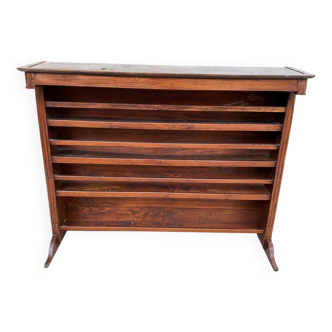 19th century solid oak wood dresser ladder