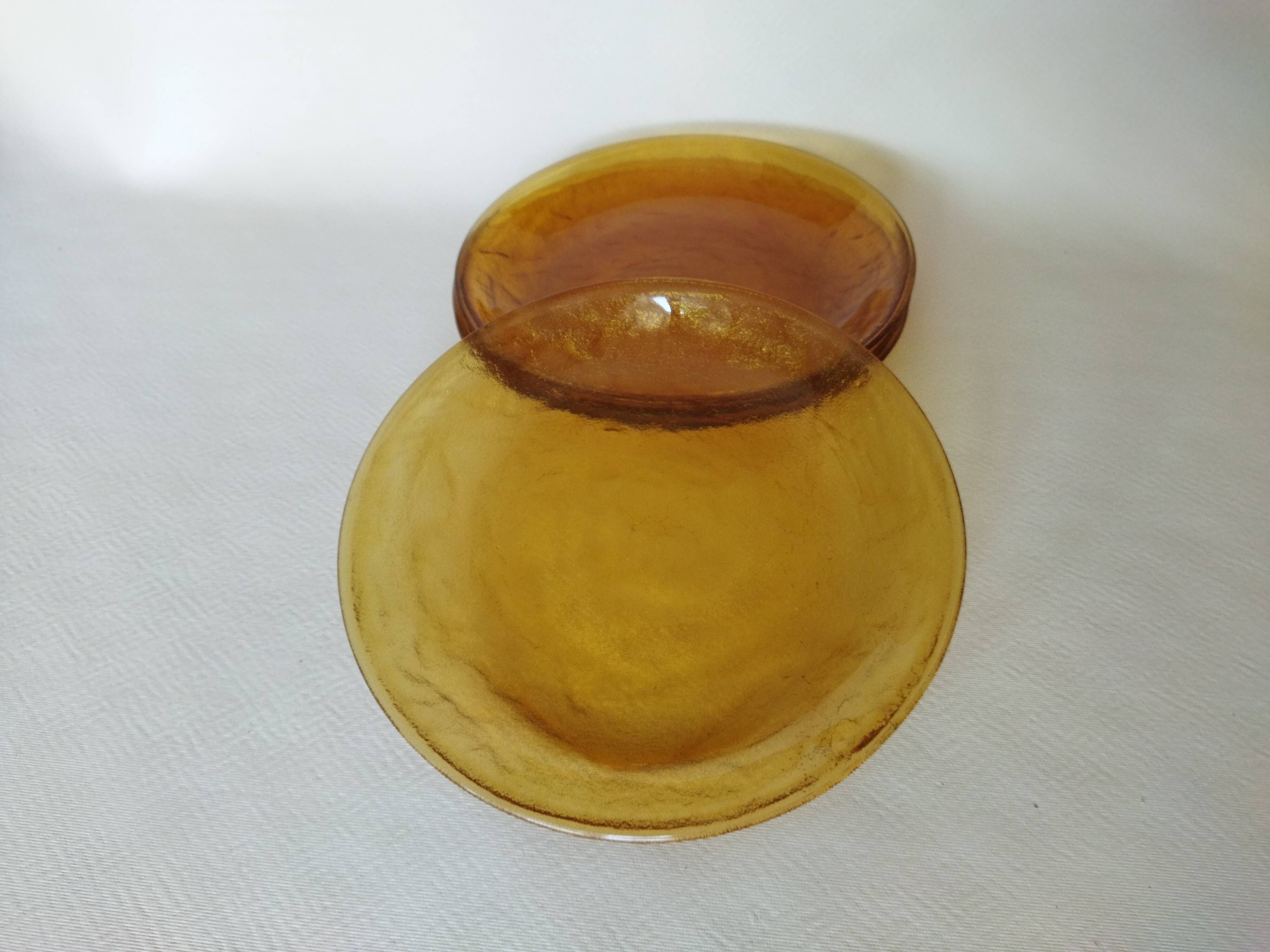 Flat plates Arcoroc Sierra amber