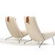 Early Pair Hans Wegner Queen Chairs by Johannes Hansen c.1960 / New Upholst