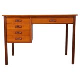 Mid-century Danish freestanding teak writing desk