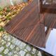 Scandinavian dining table in solid wood and rosewood with a mahogany effect