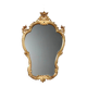 Antique baroque-style mirror in carved wood, Italy, 19th century.
