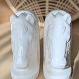 Magnificent pair of vintage ceramic bookends (D-0038)