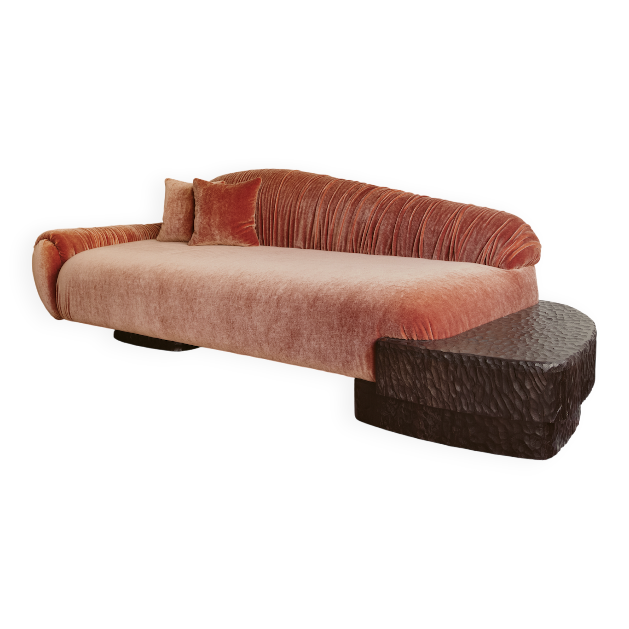 Mohair chaise longue