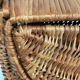 Vintage 70s wicker shopping basket