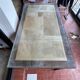 Double-sided administrative desk in oak.