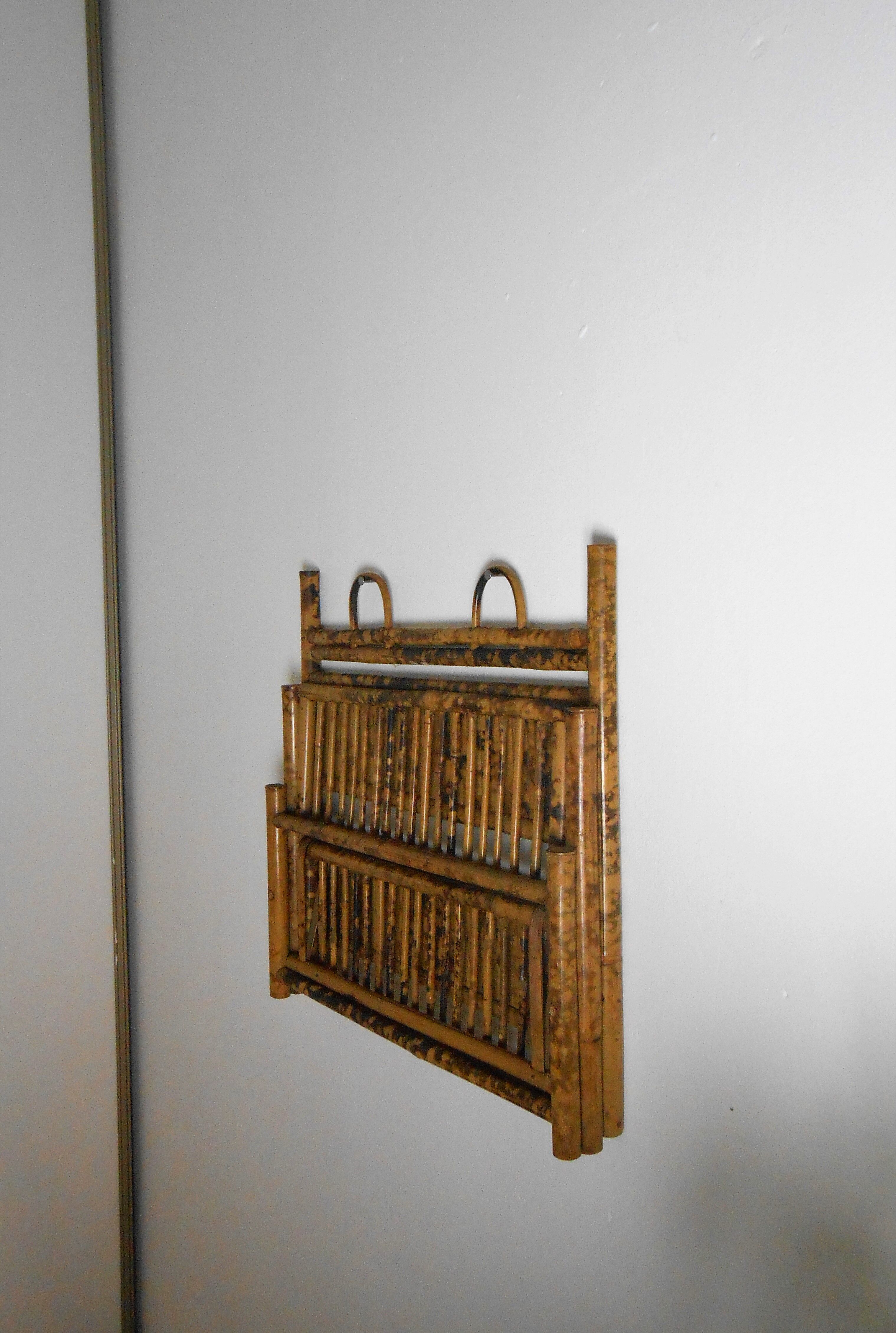 Old shelf wall and folding bamboo