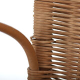 Pair of rattan armchairs year 50/60