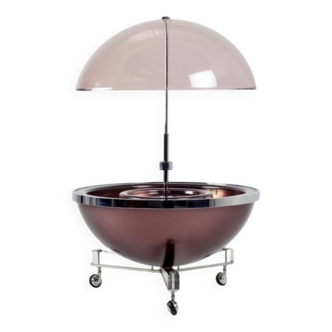 Rolling mini bar attributed to Pierre Cardin