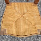 6 Louis XV style oak chairs