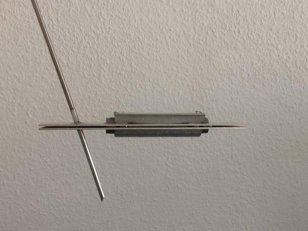 Postmodern German ceiling lamp Wandering Finger by Ingo Maurer for M Design, 1990s.