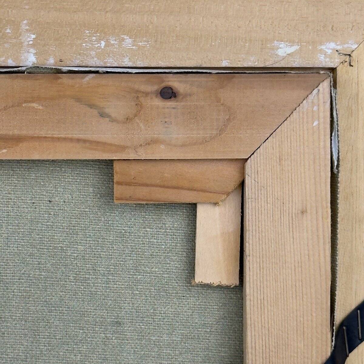 Original oil painting of a landscape, Italy 1960s, signed, framed.