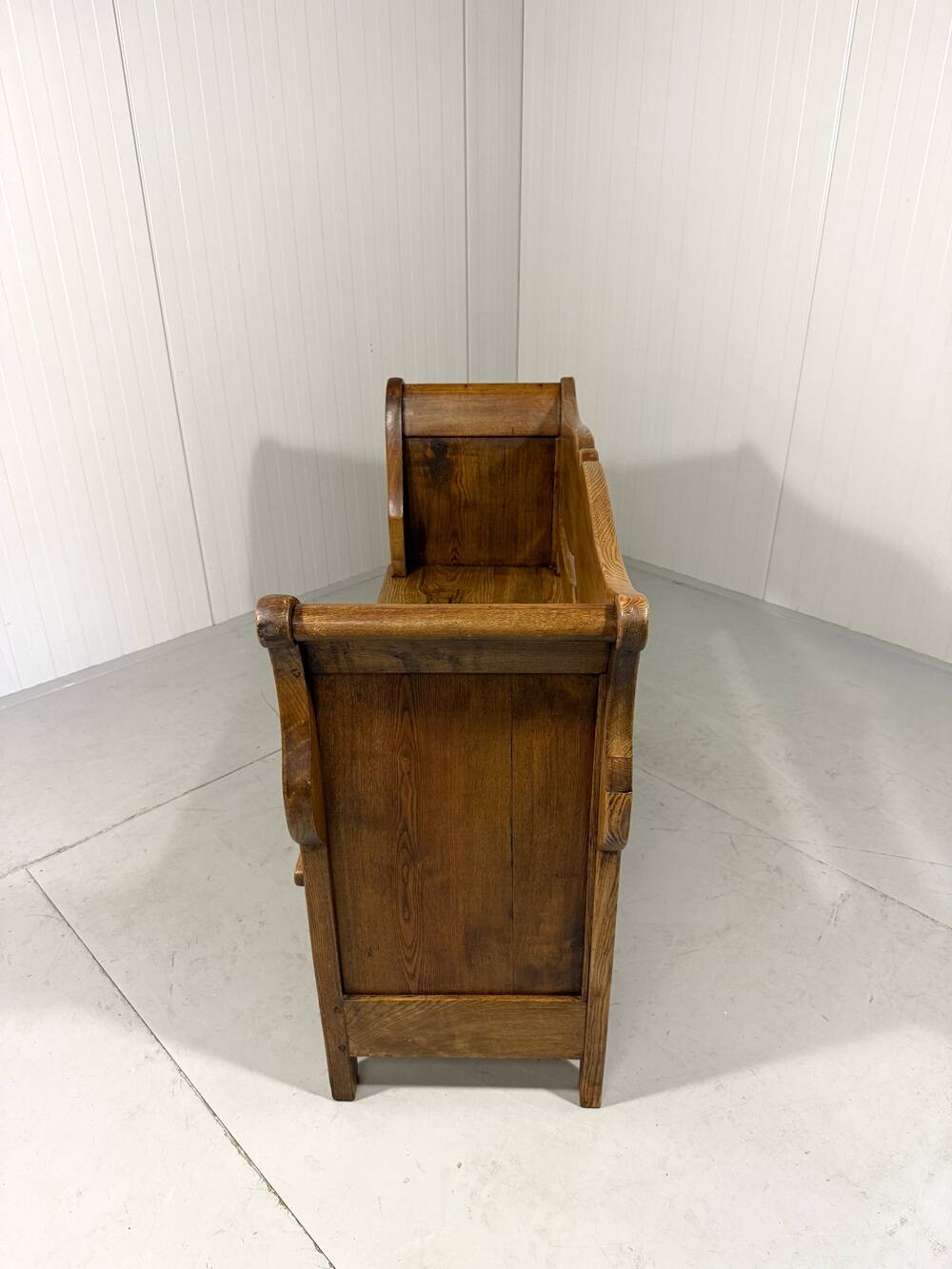 Antique oak bench in Biedemeier style 1860-1900