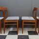 set of 6 teak dining chairs by Henning Kjaernulf 1960s