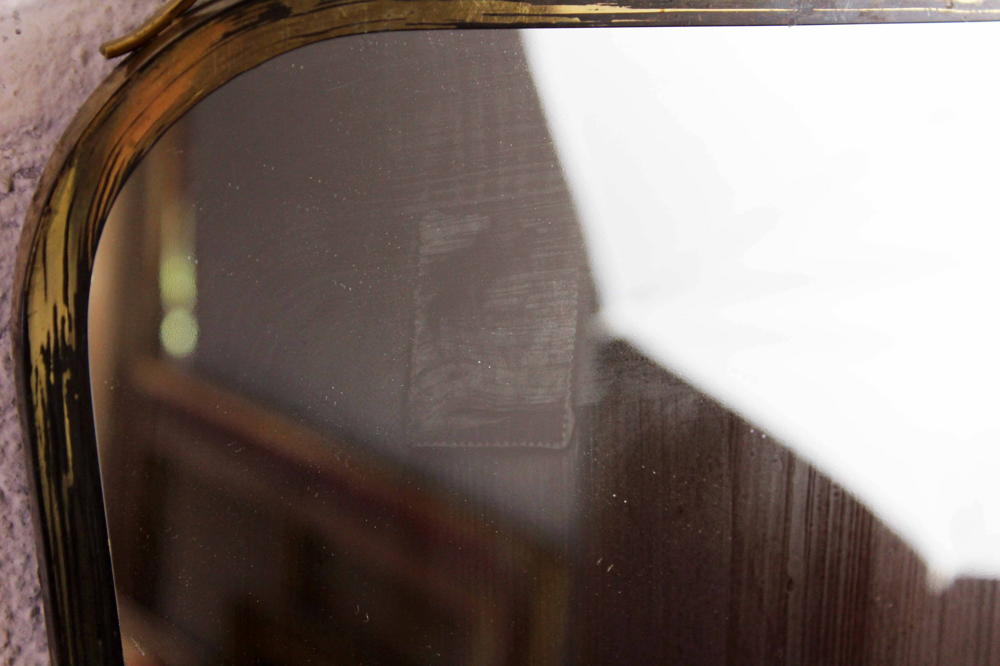 Miroir forme libre en laiton