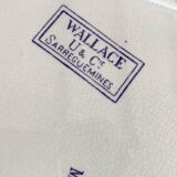 Plat ovale u&cie sarreguemines décor wallace