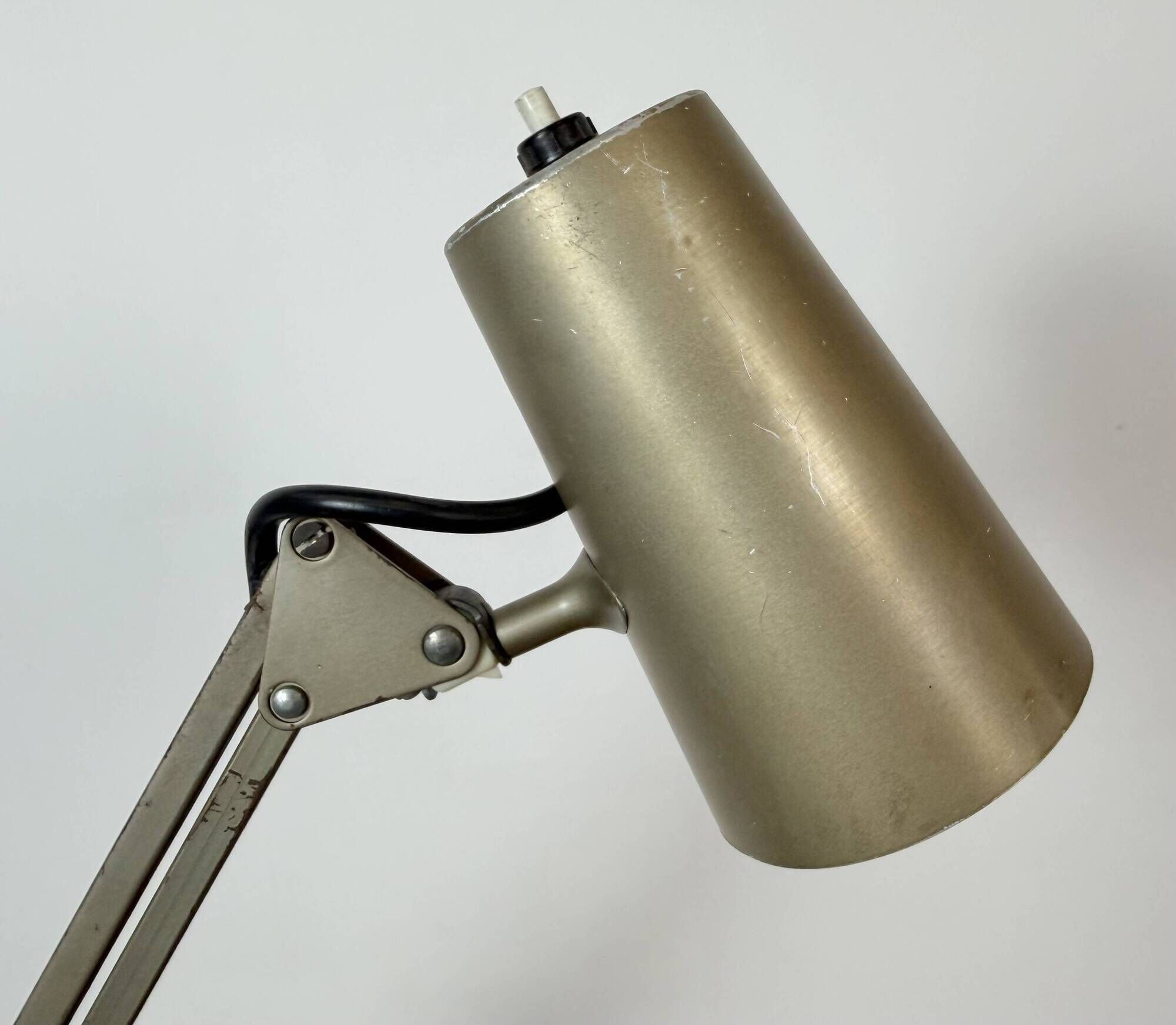 Vintage Brown Adjustable Architect Table Lamp, 1960s