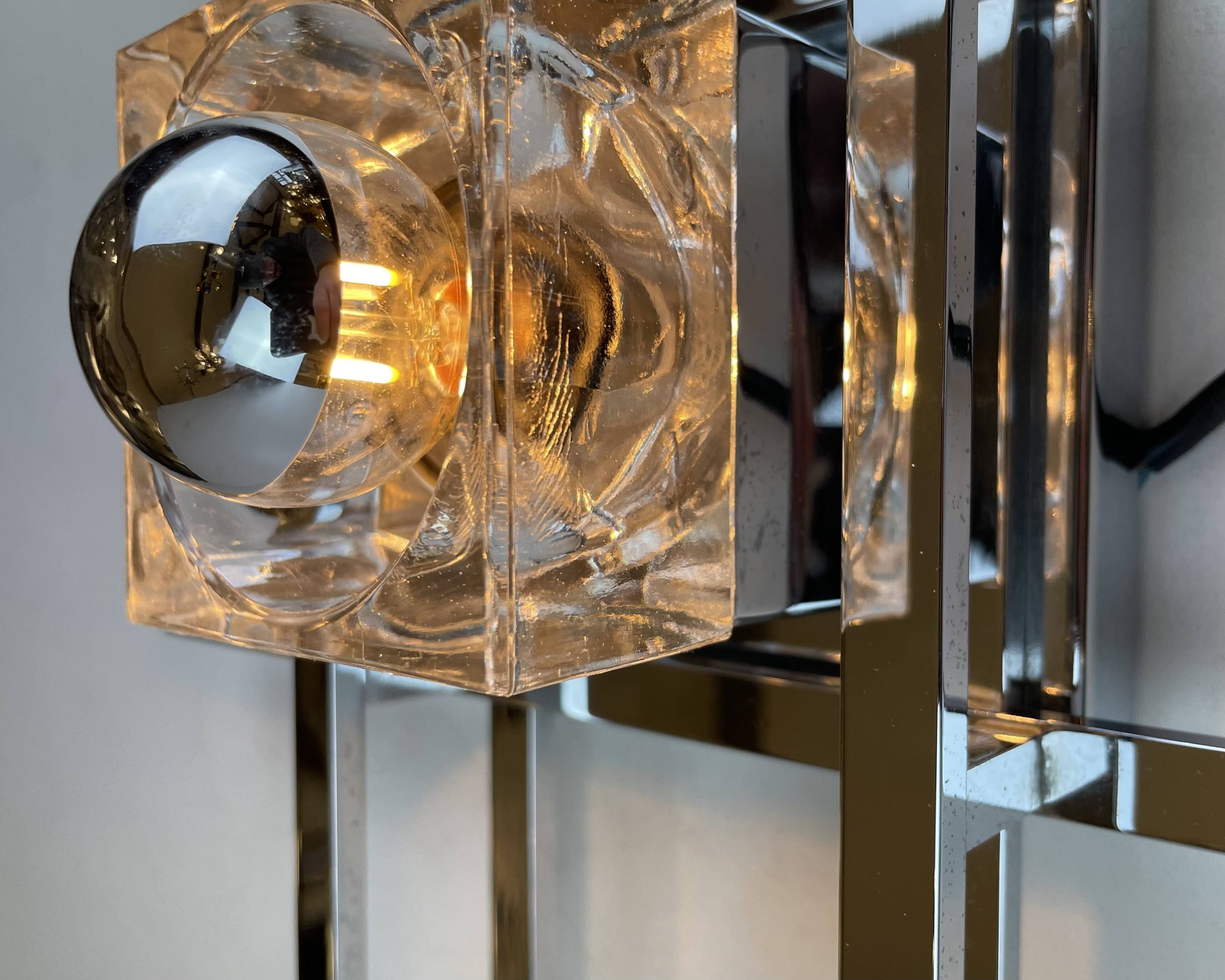 Cubic, Wall Lamp by Gaetano Sciolari, 1970s