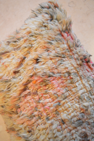 Colorful Moroccan carpet pillow 46x27cm