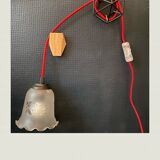 Vintage globe balladeuse red cord