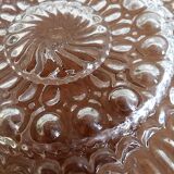 Molded glass ceiling lamp