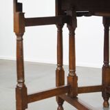 Table à abattants/table pliante ancienne en chêne anglais du 18ème siècle.