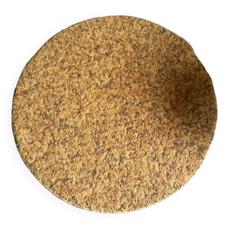 Tapis rond vintage orange