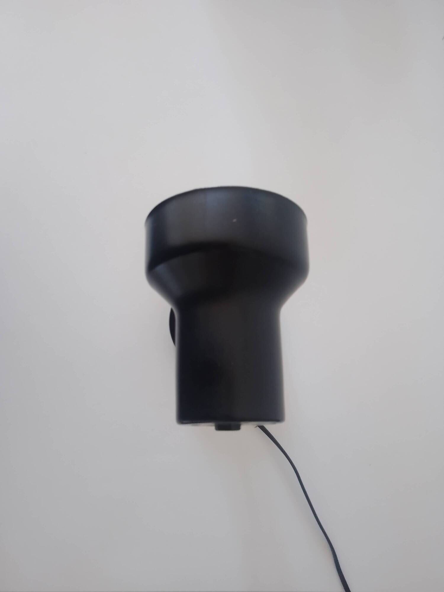 Brama desk lamp black metal flexible arm Italy vintage 70s