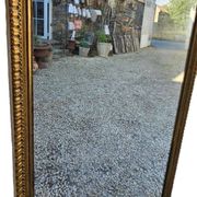 Grand Miroir Ancien Doré Haut 105 cm