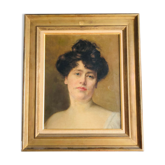 Painting: oil on canvas - portrait of a woman