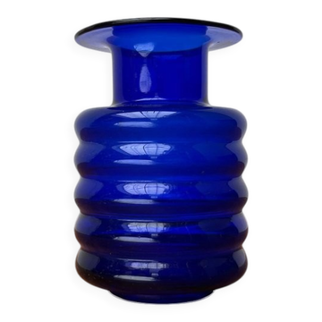 Vase En Verre Vintage Par Narita Voigt Pour Veb Glaswerk Harzkristall, RDA Est-Allemande, Années 1970