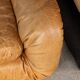 Vintage 20thc pair of italian leather lounge chairs by rossi di albizzate