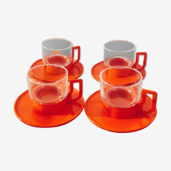 Moulinex coffee cup set from the 70s