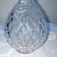 Carafe en verre ciselé