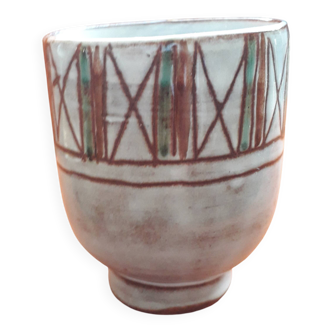 Ceramic vase from Vallauris by Jean Rivier