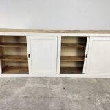 1950s oak countertop sideboard
