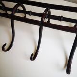 Vintage wooden wall coat rack