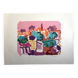 Charles lapicque, roman spring, 1957. lithograph signed in pencil