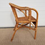 Old chair in bamboo 60s