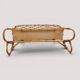 Vintage standing planter in rattan and bamboo – Riviera style, 1970s