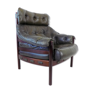 Chaise longue en cuir Coja par Sven Ellekaer