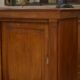 Mahogany workshop furniture with three sliding doors from the 1920s.