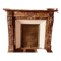 Louis XVI Style Fireplace In Speckled Red Marble 20th Century