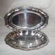 Lot de 2 plats ovales en inox